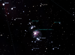 M42 i M43 - foto Stellarium
