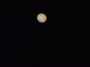 Jupiter i sateliti Ganimed, Evropa i Io - Foto: Zoran Tomić