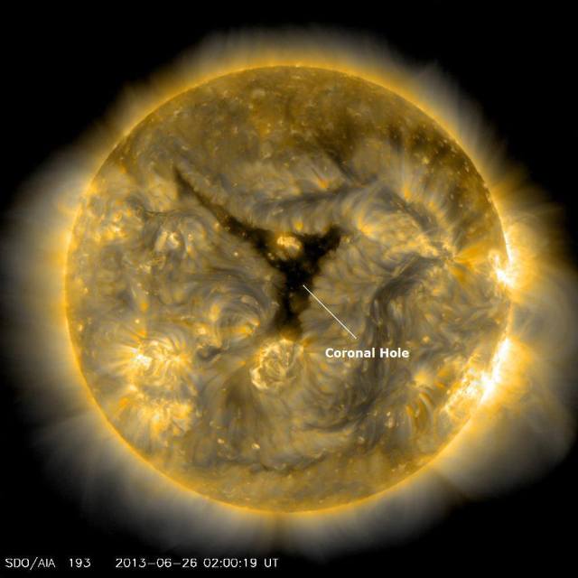 Koronarna rupa - foto: NASA/SDO